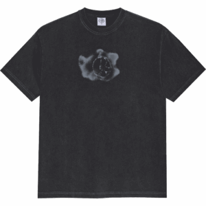polar tee shirt metal logo (silver/black)
