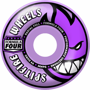 spitfire wheels formula four radial full (purple) 99a 54mm