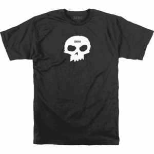 zero tee shirt single skull (black/white)