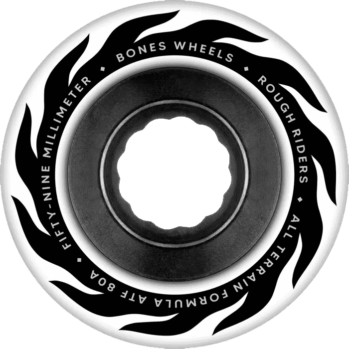 bones wheels all terrain formula eternal flame (white) 80a 59mm bones wheels all terrain formula eternal flame (white) 80a 59mm