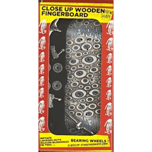 close up fingerboard heroin eyes