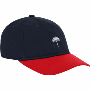 hélas cap 6 panel two tone (navy/red)