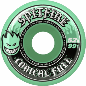 spitfire wheels formula four conical full (teal) 99a 52mm