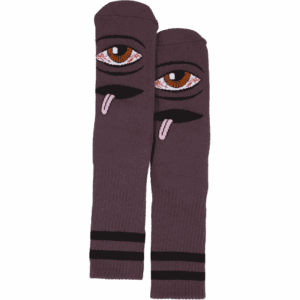 toy machine socks bloodshot eye (eggplant)