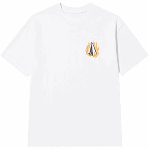 volcom tee shirt lse double fantasy (white)