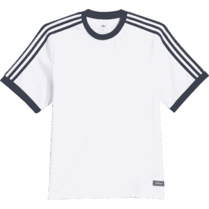 adidas tee shirt ringer (white/aurora ink)