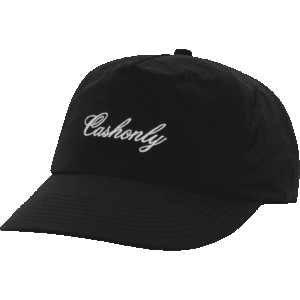 cash only cap 5 panel script (black)