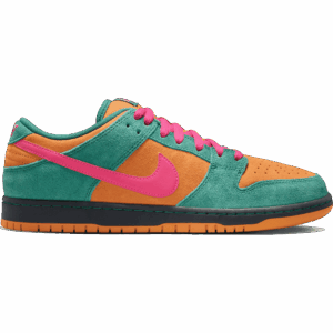nike sb shoes dunk low pro (green noise/watermelon/light/curry)
